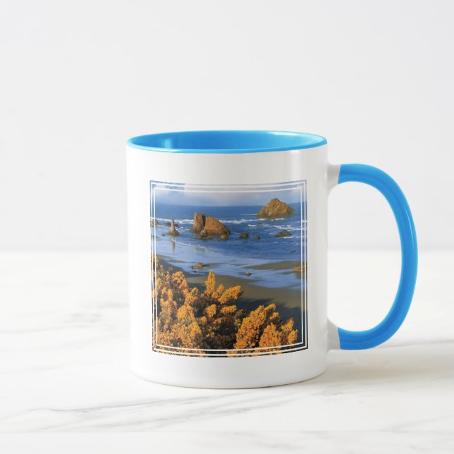Oregon Beach View In Bandon Mug (Right)