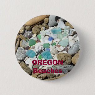 Oregon Beaches vacations Travel Coastal Beach 6 Cm Round Badge