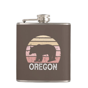 Oregon Bear Hip Flask