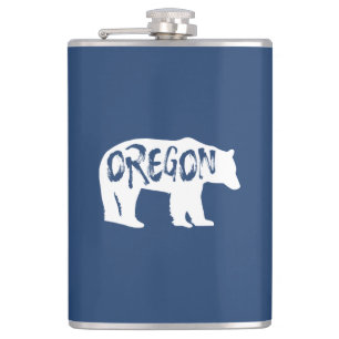 Oregon Bear Hip Flask