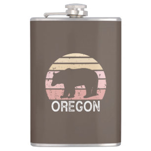Oregon Bear Hip Flask