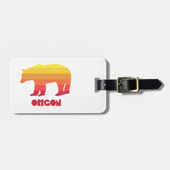 Oregon Bear Luggage Tag (Front Horizontal)