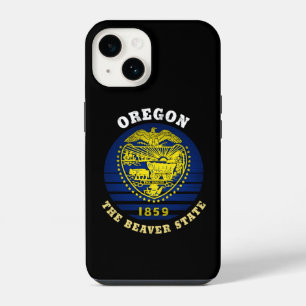 OREGON BEAVER STATE FLAG iPhone 14 CASE
