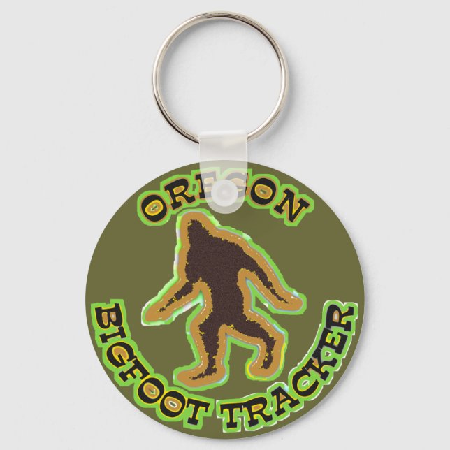 Oregon Bigfoot Tracker Key Ring (Front)