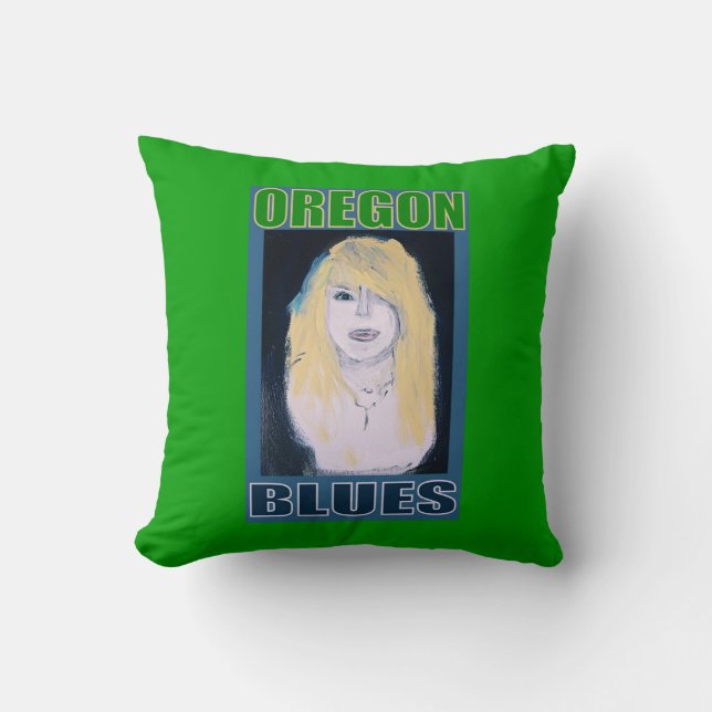 OREGON BLUES CUSHION (Front)