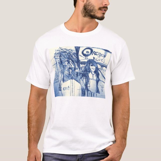 OREGON BLUES SKETCH WITH DREAD T-Shirt (Front)