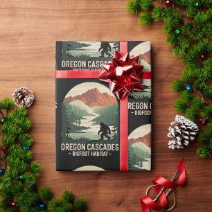 Oregon Cascades Bigfoot Habitat Wrapping Paper
