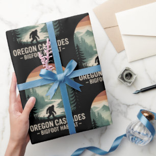 Oregon Cascades Bigfoot Habitat Wrapping Paper 