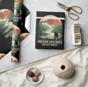 Oregon Cascades Bigfoot Habitat Wrapping Paper