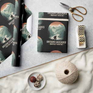 Oregon Cascades Bigfoot Habitat Wrapping Paper