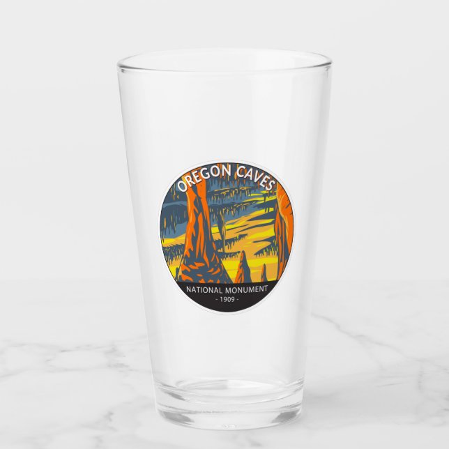 Oregon Caves National Monument Oregon Circle Glass (Front)