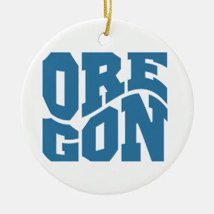 Oregon Ceramic Tree Decoration