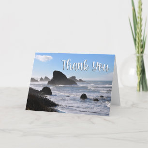 Oregon Coast Beach Photo Thank You Card