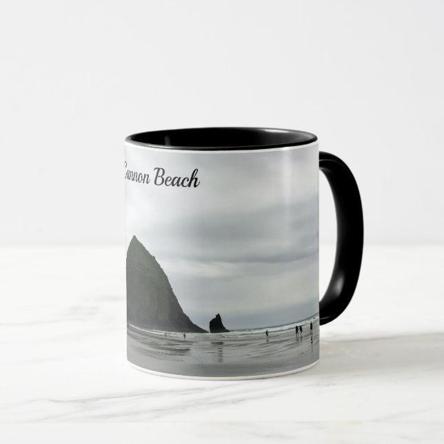 Oregon Coast Cannon Beach Haystack Rock Mug (Front Right)