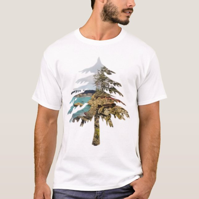 Oregon Coast Cutout T-Shirt (Front)