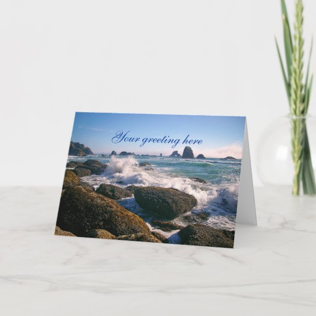 Oregon Coast Greeting Card (Front)