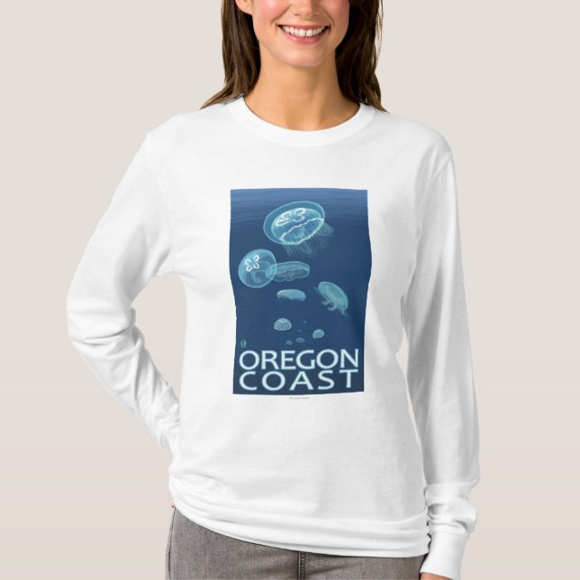 Oregon Coast Jellyfish T-Shirt (Front)