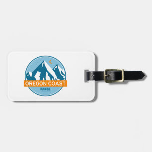 Oregon Coast Mountain Range Stars Moon Luggage Tag