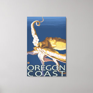 Oregon Coast Octopus Canvas Print