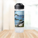 Oregon Coast Scenic Seascape Water Bottle<br><div class="desc">Stay quenched and motivated during your daily workouts with this clear,  plastic water bottle that features the scenic photo image of an Oregon coast seascape. Select your water bottle size and colour. NOTE: Design not optimised for Kid's water bottle style.</div>