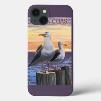 Oregon Coast Sea Gulls iPhone 13 Case