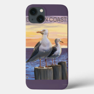 Oregon Coast Sea Gulls iPhone 13 Case