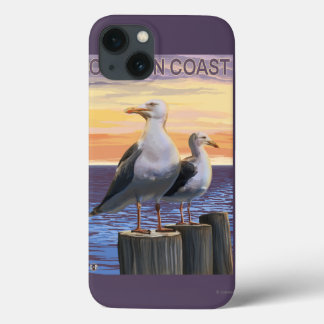 Oregon Coast Sea Gulls iPhone 13 Case