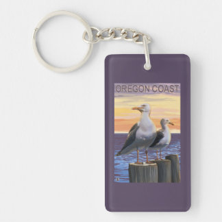 Oregon Coast Sea Gulls Key Ring