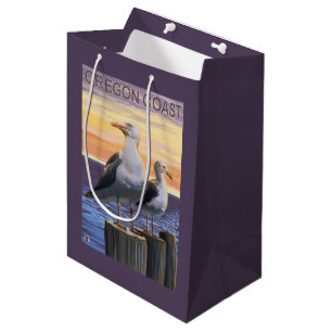 Oregon Coast Sea Gulls Medium Gift Bag