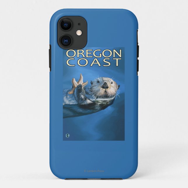 Oregon Coast Sea Otter Case-Mate iPhone Case (Back)