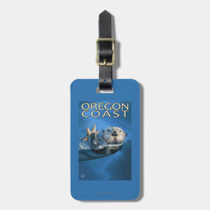 Oregon Coast Sea Otter Luggage Tag