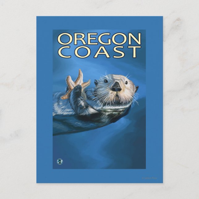 Oregon Coast Sea Otter Postcard (Front)