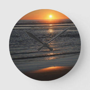Oregon Coast Sunset Photo Clock