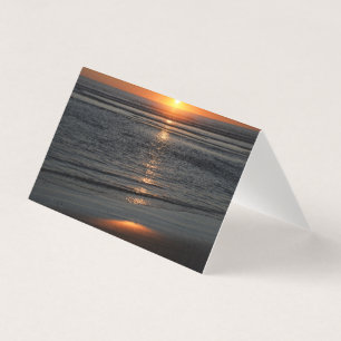 Oregon Coast Sunset Photo Folded Card