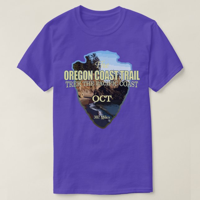 Oregon Coast Trail arrowhead T-Shirt (Design Front)