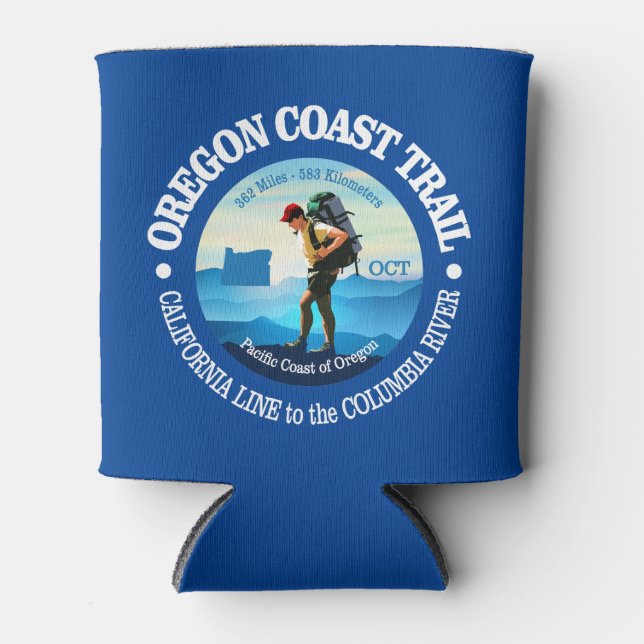 Oregon Coast Trail (C) Can Cooler (Front)