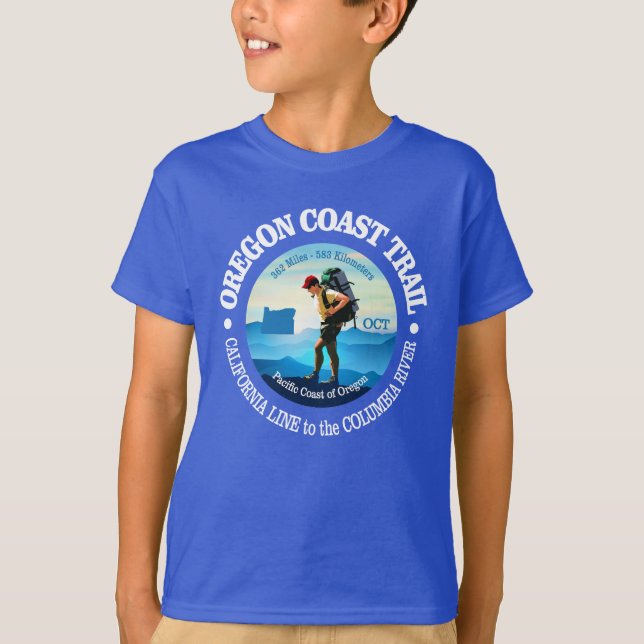 Oregon Coast Trail (C) T-Shirt (Front)
