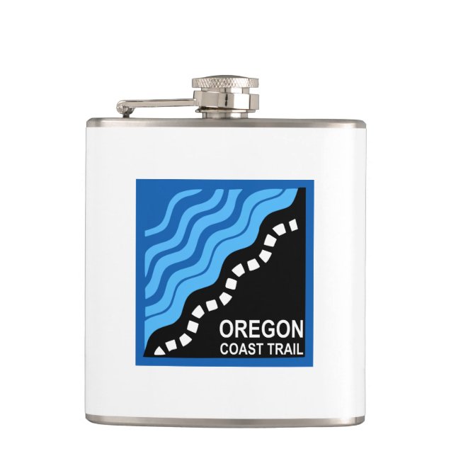 Oregon Coast Trail Hip Flask (Front)