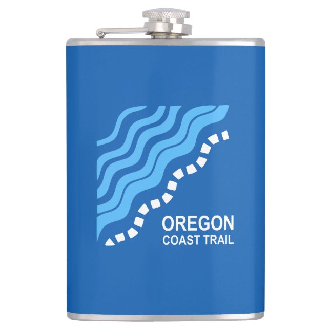 Oregon Coast Trail Hip Flask (Front)