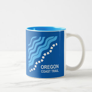 Oregon Coast Trail Two-Tone Coffee Mug