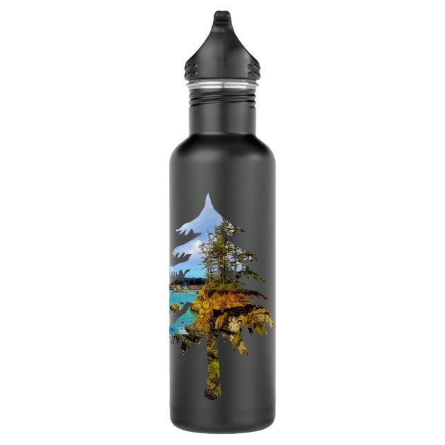 Oregon Coast Tree Personalised 710 Ml Water Bottle (Right)