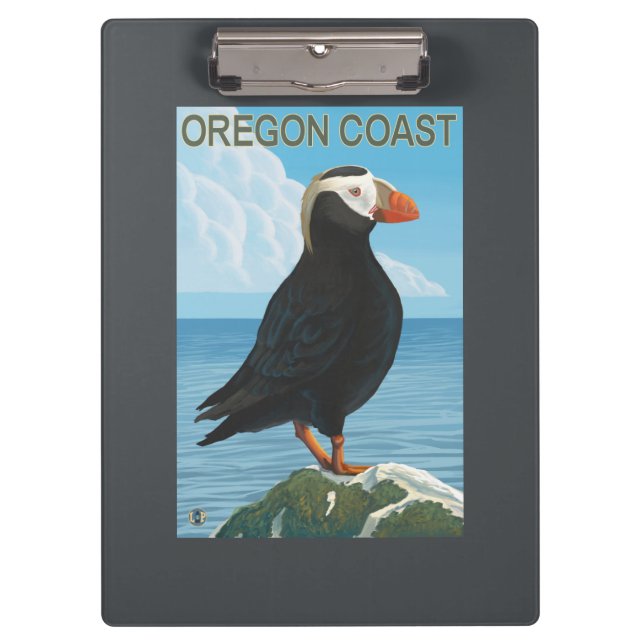 Oregon Coast Tufted Puffin Clipboard (Front)