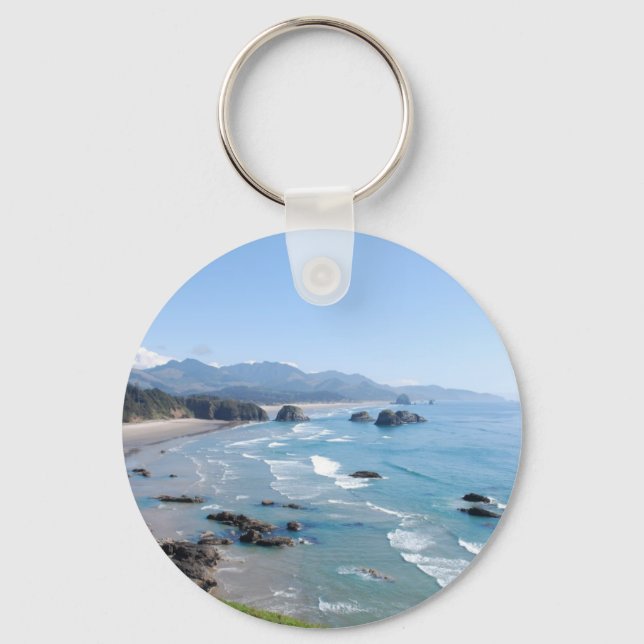 Oregon Coastal Viewpoint Key Ring (Front)
