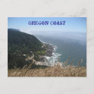 Oregon Coastline Postcard