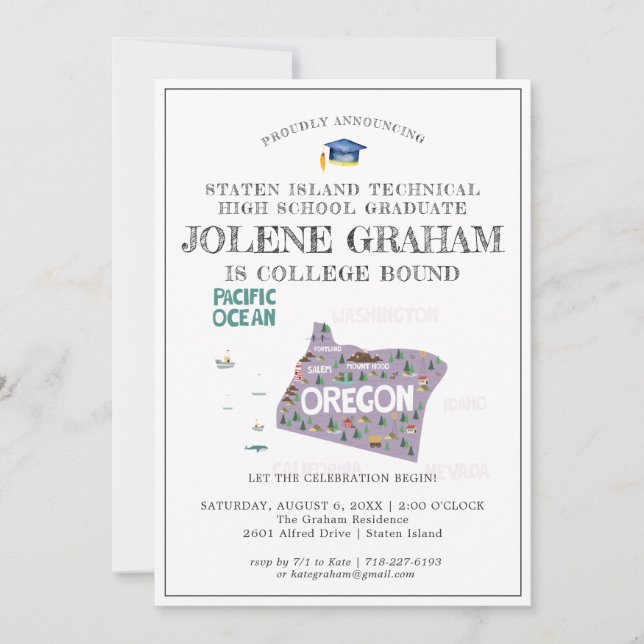 Oregon | College Bound Graduation Party (Front)