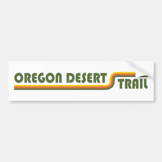 Oregon Desert Trail Bumper Sticker (Front)