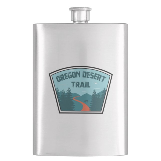 Oregon Desert Trail Hip Flask (Front)