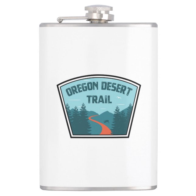 Oregon Desert Trail Hip Flask (Front)