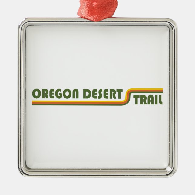 Oregon Desert Trail Metal Tree Decoration (Front)