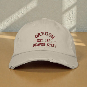 Oregon Est 1859 Beaver State Embroidered Cap